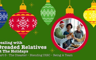 Dealing with Dreaded Relatives at The Holidays Part 5 of 5 – The Disaster – Blending DISC – Being A Team